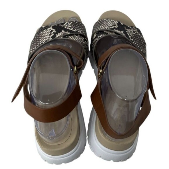 Cole Haan Sandals Size 7.5 B Women's Brown Snake Print Zero Grand II - Picture 5 of 12